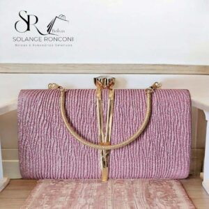 Bolsa Clutch Zélia Rosé