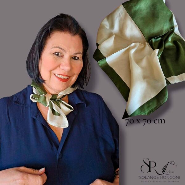 Lenço Feminino Bicolor
